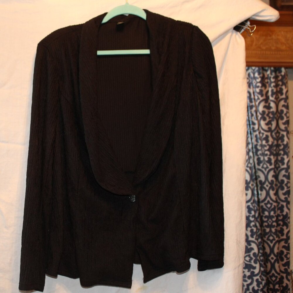 Black Crepe Blazer